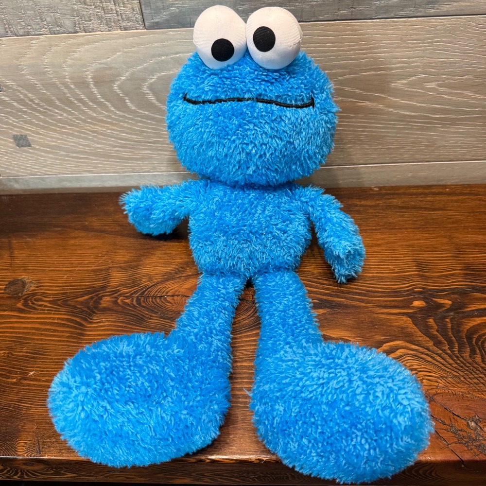 Sesame Street Cookie Monster Blue Shaggy Plush GUND 4031176 2012 Toy